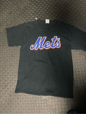 New York Mets Black Logo Tee